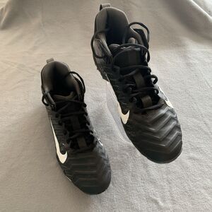 Nike Alpha Baseball Cleats Black Size US 9 W UK 8 EUR 42.5 Good Practice Cleats
